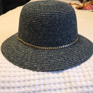 Blue basket hat